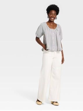Target Women’s White Wide Leg Jeans - Flare Style